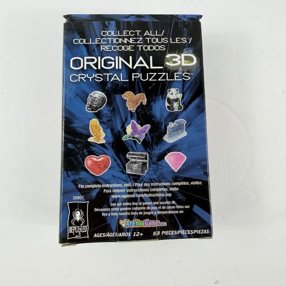 BePuzzled 3D Crystal Puzzle London Bus Red – 53 Piece Level 2 Model Toy